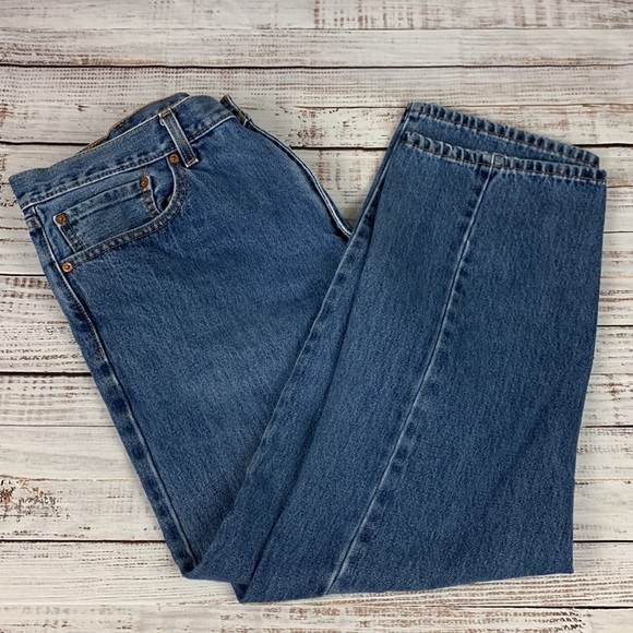 Levi Strauss “505” Straight leg blue jeans size 40 - Picture 6 of 16